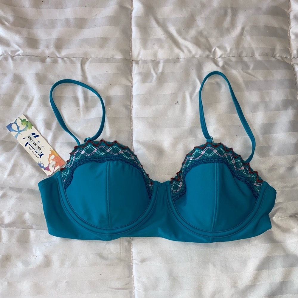 Malibu blue bikini top